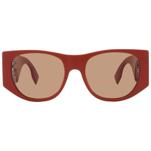 New Authentic Fendi Brown Navigator Ladies Sunglasses FE40109I 50E 54 FE40109I 5 - Picture 1 of 5